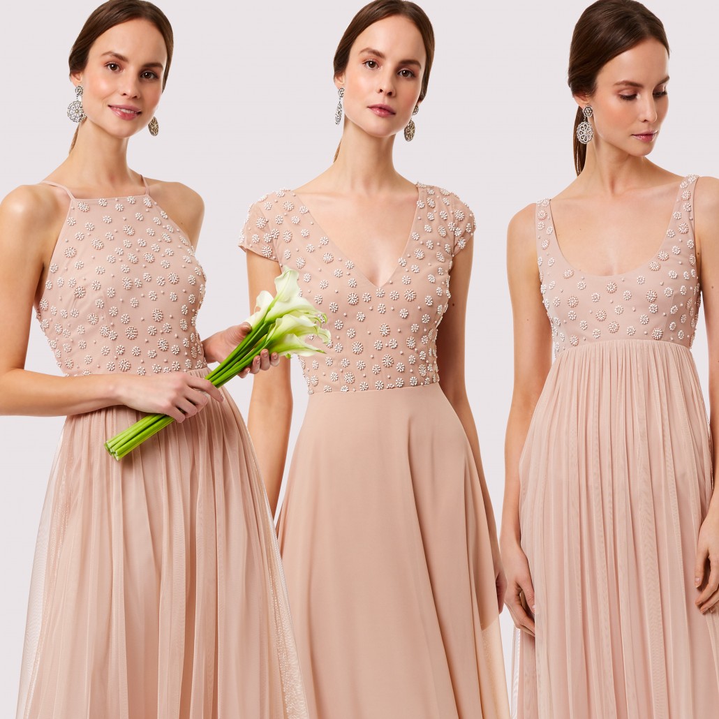 cream dresses from the front