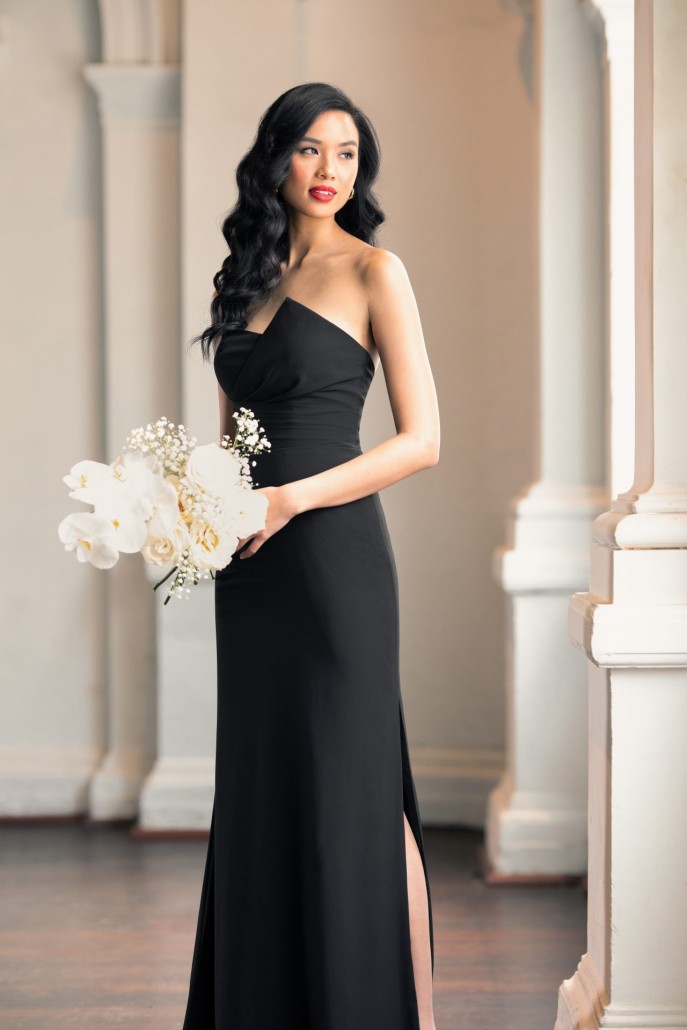 black dress from the front