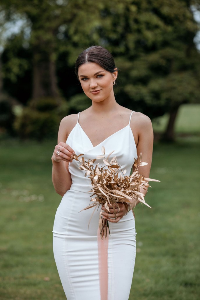 white dress from the front