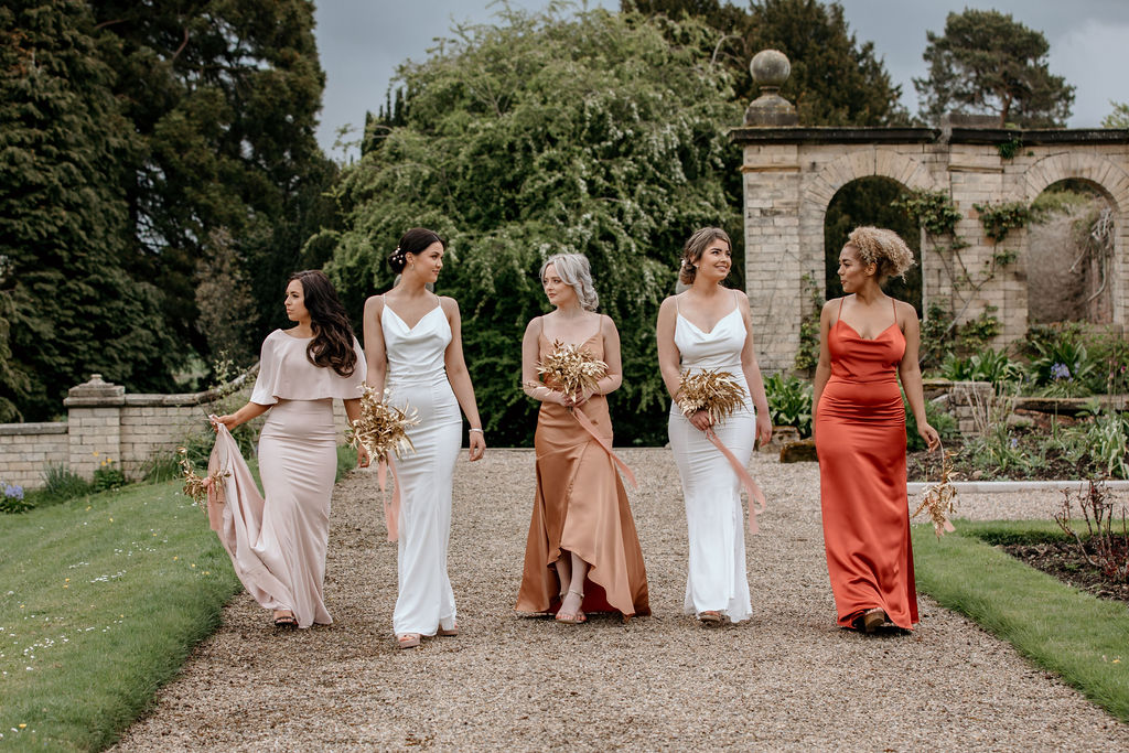 deep reddish-pink dress. red and white dresses from the front