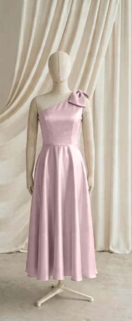 pink dress from the front