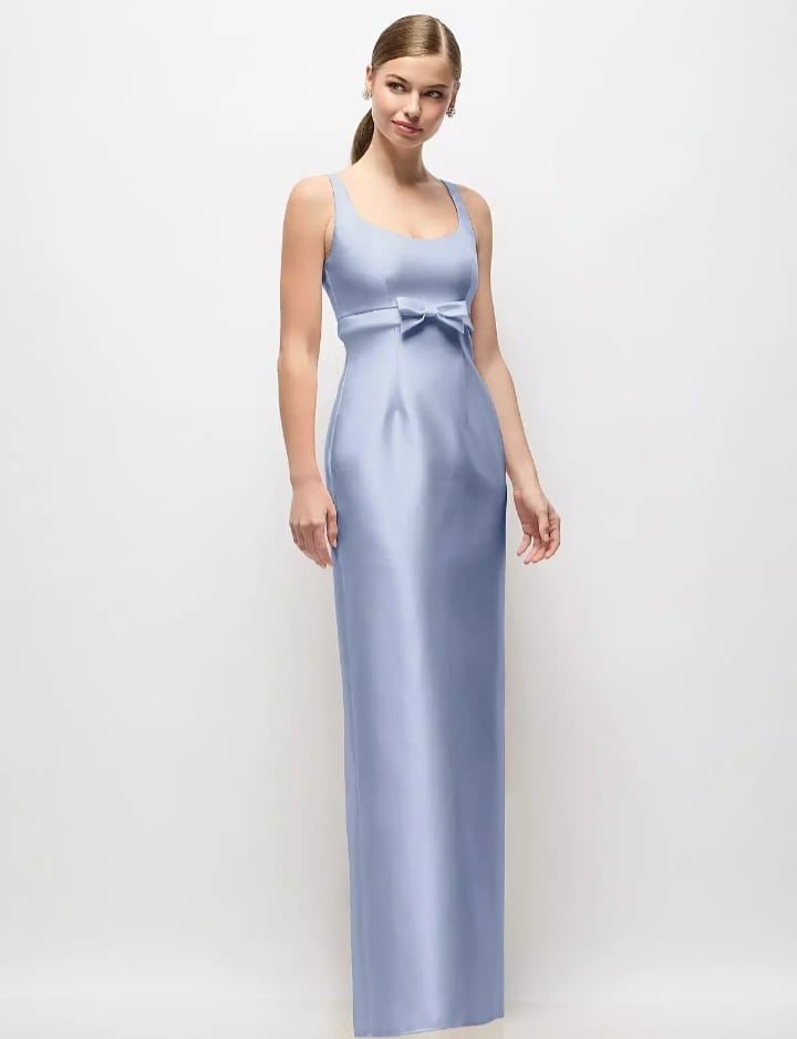 light blue dress