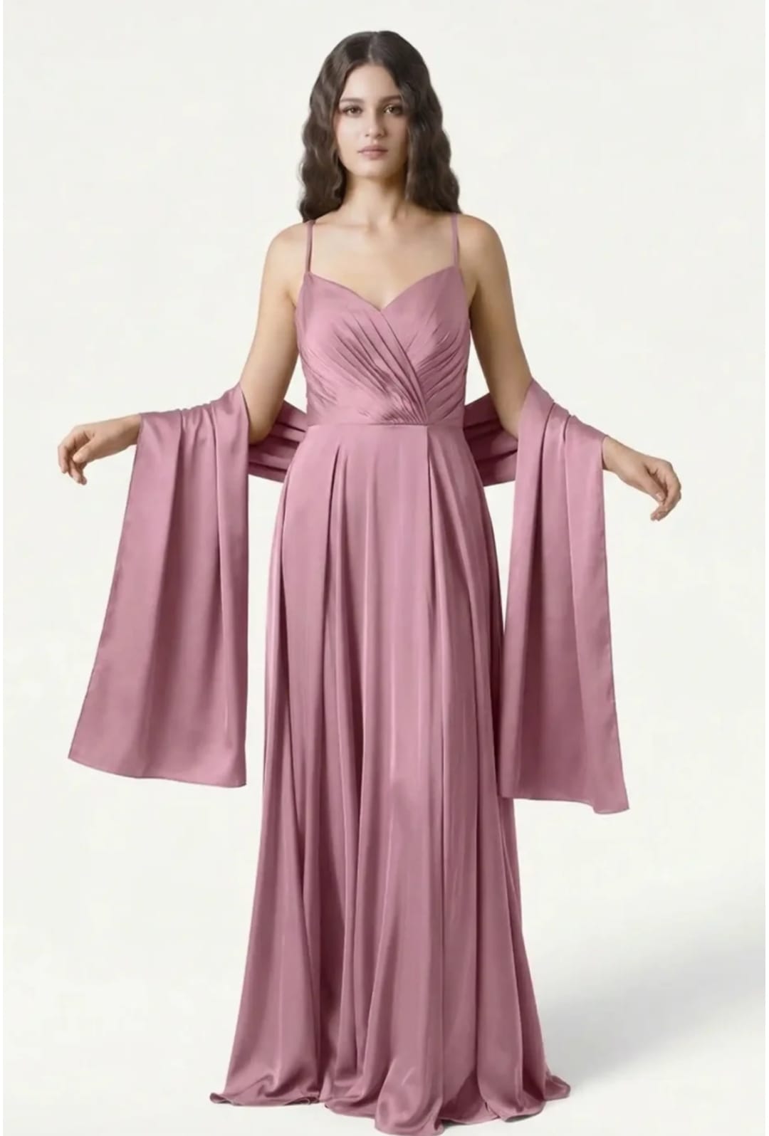 pink dress from the front