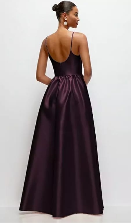 purple dress back
